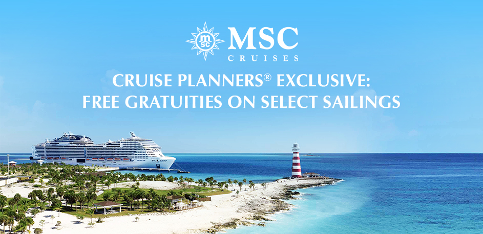 MSC Cruises Free Gratuities