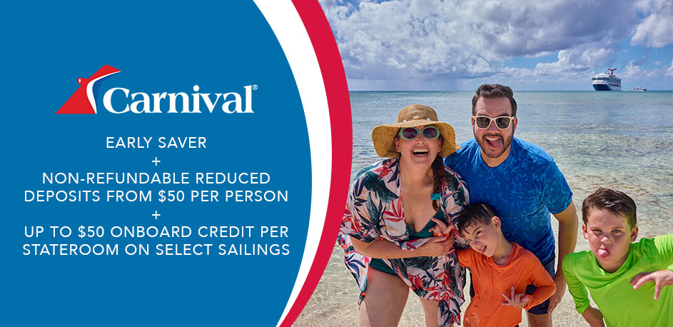 Carnival Early Saver Sale + Bonus Sale