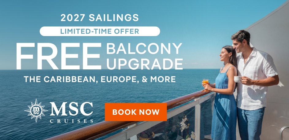 MSC Cruises Free Balcony Upgrade